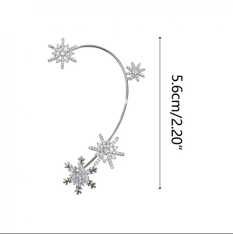 Set x3 Orejera shine Arete sin perforar